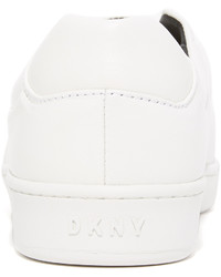 weiße Leder Turnschuhe von DKNY