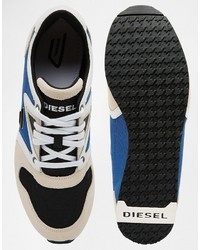 weiße Leder Turnschuhe von Diesel