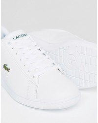 weiße Leder Turnschuhe von Lacoste