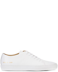 weiße Leder Turnschuhe von Common Projects