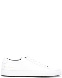 weiße Leder Turnschuhe von Common Projects