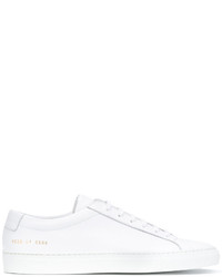 weiße Leder Turnschuhe von Common Projects