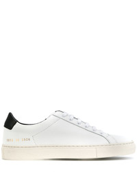 weiße Leder Turnschuhe von Common Projects