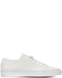 weiße Leder Turnschuhe von Common Projects