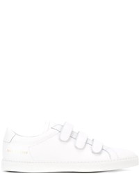 weiße Leder Turnschuhe von Common Projects