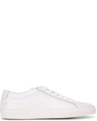 weiße Leder Turnschuhe von Common Projects