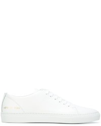 weiße Leder Turnschuhe von Common Projects