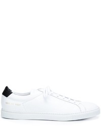 weiße Leder Turnschuhe von Common Projects