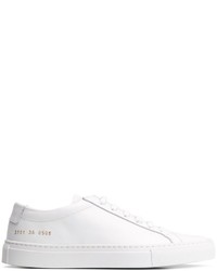 weiße Leder Turnschuhe von Common Projects