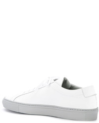 weiße Leder Turnschuhe von Common Projects