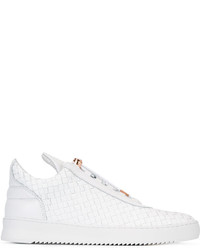 weiße Leder Turnschuhe von Filling Pieces