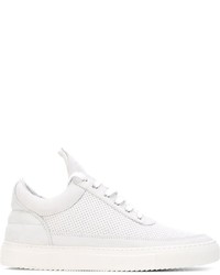 weiße Leder Turnschuhe von Filling Pieces