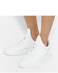 weiße Leder Turnschuhe von Filling Pieces