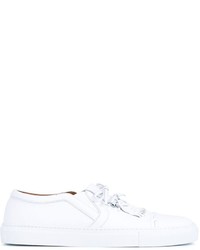 weiße Leder Turnschuhe von Givenchy