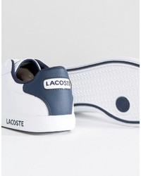 weiße Leder Turnschuhe von Lacoste