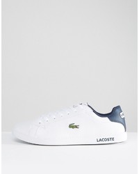 weiße Leder Turnschuhe von Lacoste