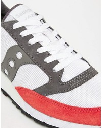 weiße Leder Turnschuhe von Saucony