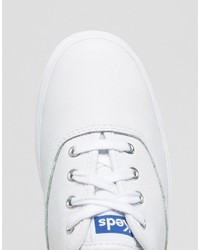 weiße Leder Turnschuhe von Keds