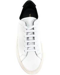 weiße Leder Turnschuhe von Common Projects