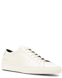 weiße Leder Turnschuhe von Common Projects