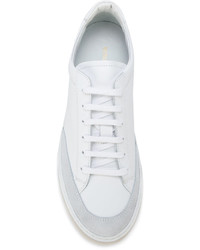 weiße Leder Turnschuhe von Common Projects