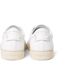 weiße Leder Turnschuhe von Givenchy