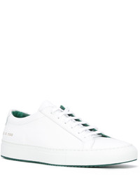 weiße Leder Turnschuhe von Common Projects