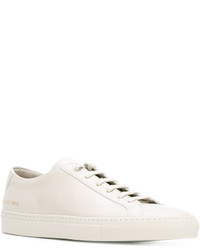 weiße Leder Turnschuhe von Common Projects