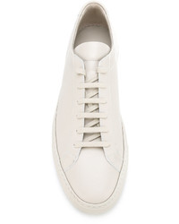 weiße Leder Turnschuhe von Common Projects