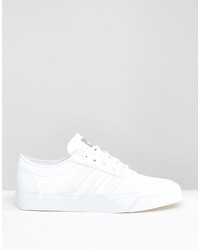 weiße Leder Turnschuhe von adidas