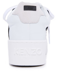 weiße Leder Turnschuhe von Kenzo