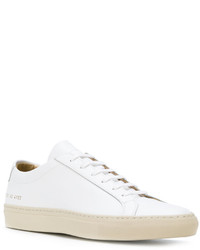 weiße Leder Turnschuhe von Common Projects