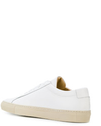 weiße Leder Turnschuhe von Common Projects