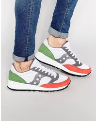 weiße Leder Turnschuhe von Saucony