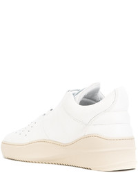 weiße Leder Turnschuhe von Filling Pieces