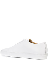 weiße Leder Turnschuhe von Common Projects