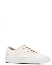 weiße Leder Turnschuhe von Common Projects