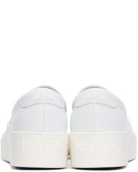 weiße Leder Turnschuhe von Kenzo