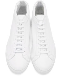 weiße Leder Turnschuhe von Common Projects