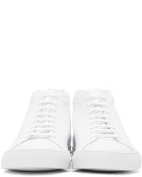 weiße Leder Turnschuhe von Common Projects