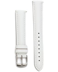 weiße Leder Uhr von Michele