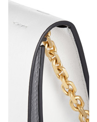 weiße Leder Umhängetasche von Calvin Klein
