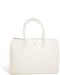 weiße Lederhandtasche von Paul's Boutique