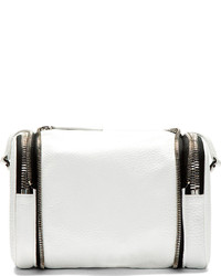 weiße Lederhandtasche von Kara