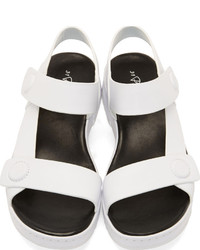 weiße Ledersandalen von 3.1 Phillip Lim