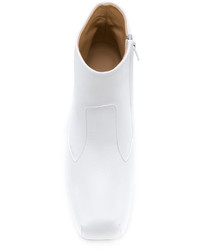 weiße Lederstiefel von Aalto
