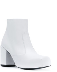 weiße Lederstiefel von Aalto