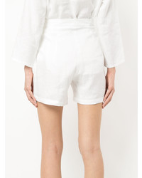 weiße Leinen Shorts von Matin
