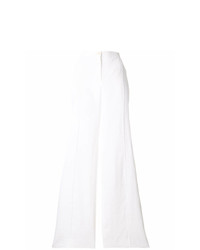 weiße Leinen weite Hose von Giorgio Armani Vintage