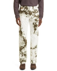 weiße Mit Batikmuster Cordjeans